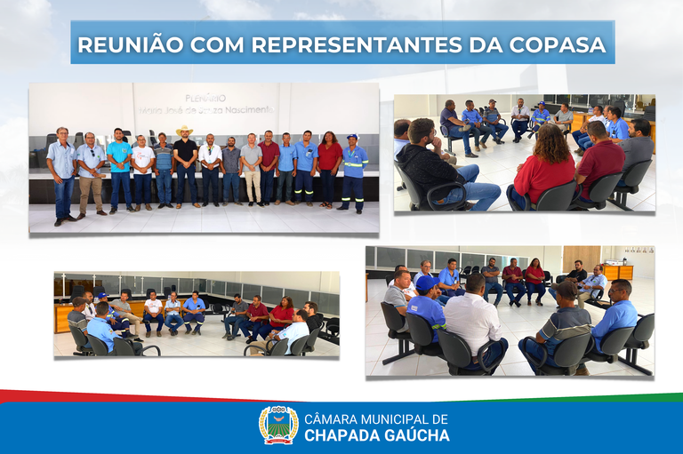 Reuni O Representantes Da Copasa C Mara Municipal De Chapada Ga Cha