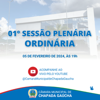 01º Sessão Plenária Ordinária