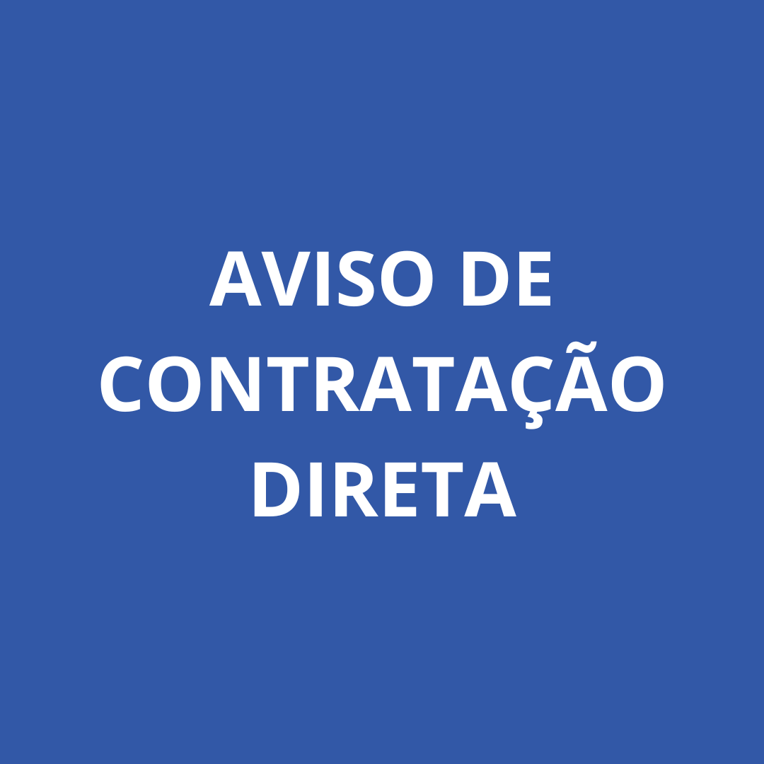 Aviso de Contratação Direta