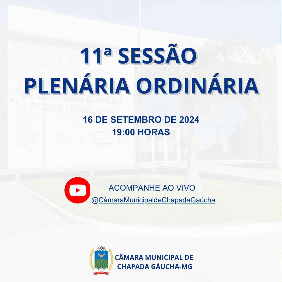 Convite: 11ª Reunião Ordinária