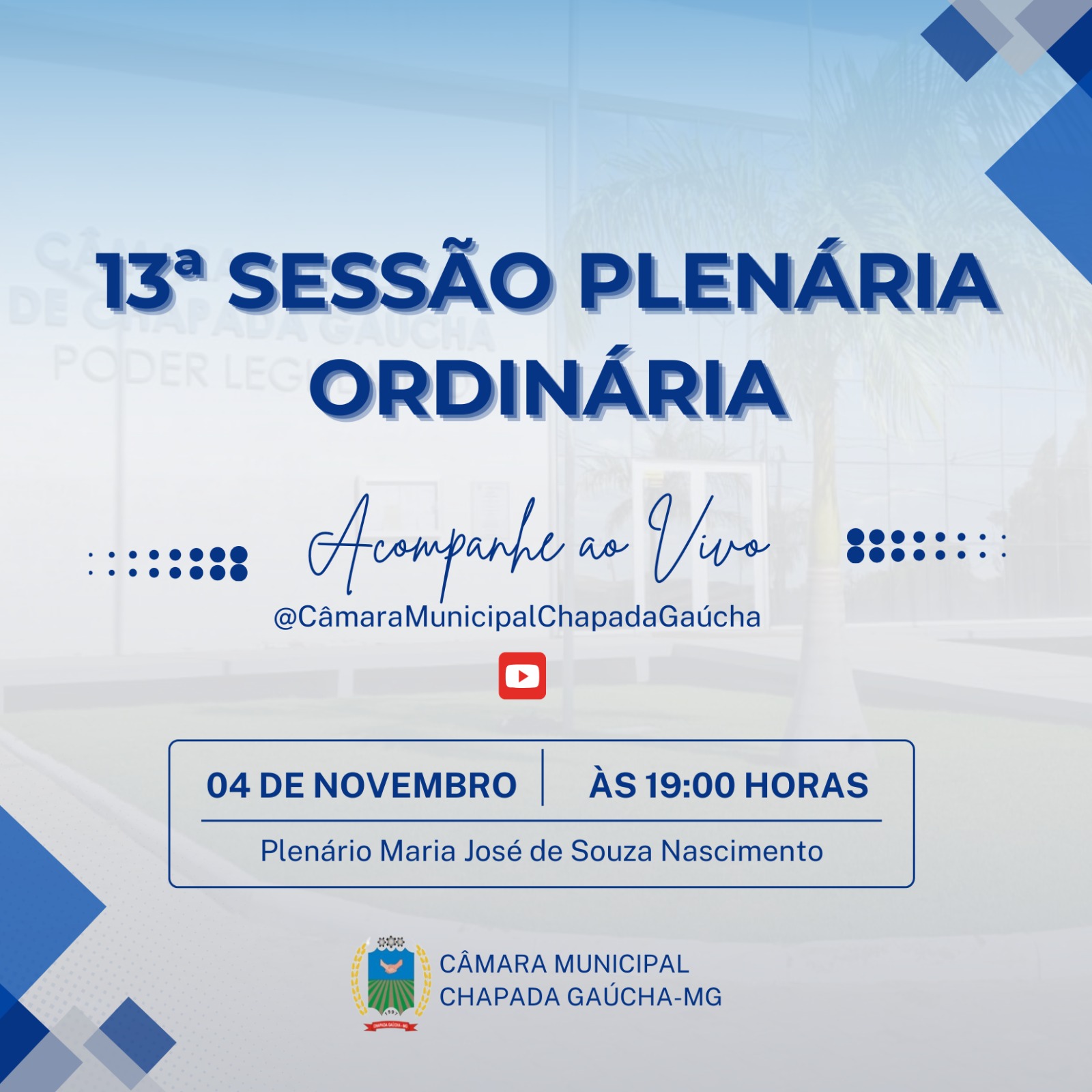 Convite: 13ª Reunião Ordinária