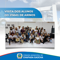 Visita dos alunos do IFNMG de Arinos